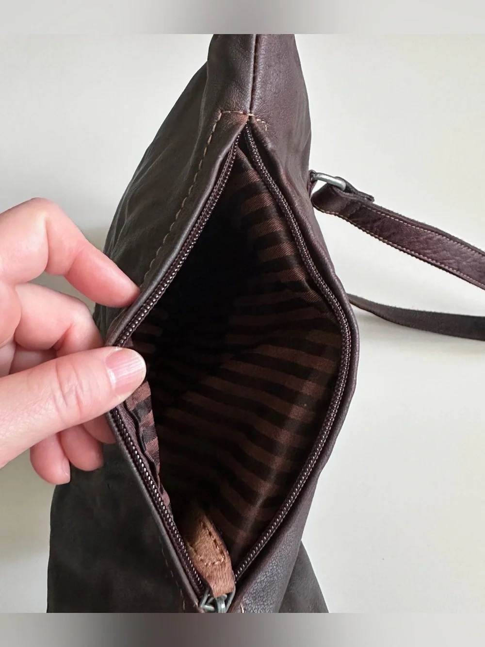 Jack Georges Brow Leather Office Bag Travel Bag Large
